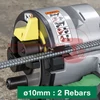 2 db 10 mm átmérőjű betonacél vágása VB3616DA géppel