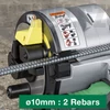 2 db 10 mm átmérőjű betonacél vágása VB3616DA géppel