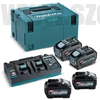 Makita 4db BL4050F akku csomag XGT + DC40RB Dupla töltő MAKPAC kofferben (191U42-2)