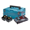Makita 2db BL1860B akku csomag LXT + DC18RD töltő MAKPAC kofferben (198077-8)