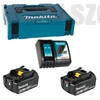 Makita 2db BL1860B akku csomag LXT + DC18RC töltő MAKPAC kofferben (198116-4)