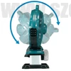 Makita DCF301Z Akkus ventilátor 14.4V/18V (akku és töltő nélkül)