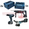 Makita DLX3052TJ1 Akkus szett 18V Li-ion (DDF456+DGA504+DHR241) + AJÁNDÉK