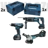 Makita DLX3052TJ1 Akkus szett 18V Li-ion (DDF456+DGA504+DHR241) + AJÁNDÉK