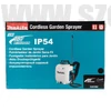 Makita DUS108Z Akkus permetező 10L 18V (akku és töltő nélkül)