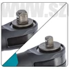 WR100DZ adapterek: 9.5 mm (3/8”) (191A51-1) és 6.35 mm (1/4”) (191A50-3) adapter