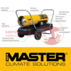 Master B100 CED Gázolajos hőlégfúvó szállítókocsival (29kW/800m³/h) - (kémény nélküli)