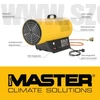 Master BLP53M PB-Gázos Hőlégfúvó (36-53kW/1450m³/h)