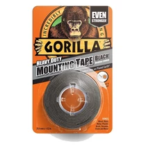 Gorilla Fekete (mounting black tape) kétoldalú ragasztószalag 25,4mm x 1,52m