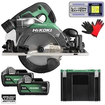 Hitachi (HiKOKI) C1806DUM-WPZ Akkus körfűrész (18V/2x5.0Ah) HITBOX kofferben