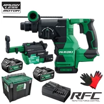 Hitachi (HiKOKI) DH1826DA-WUZ Akkus fúrókalapács (18V/2x5.0Ah) HITBOX kofferben porelszívó adapterrel