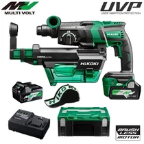 Hitachi (HiKOKI) DH36DPE-vacuum akkus fúrókalapács porelszívóval MULTI Volt (36V/2x2.5Ah) HITBOX kofferben + AJÁNDÉK