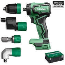 Hitachi (HiKOKI) DS18DDQ-W3Z Akkus cseretokmányos fúró-csavarbehajtó 18V alap + 3 fej (akku és töltő nélkül) HITBOX kofferben