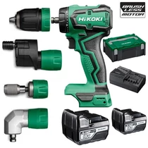 Hitachi (HiKOKI) DS18DDQ-WSZ akkus cseretokmányos fúró-csavarbehajtó (18V/2x5.0Ah) + 3 fejjel