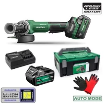 Hitachi (HiKOKI) G1813DF-WQZ akkus Sarokcsiszoló 125mm (18V/2x5.0Ah) HITBOX kofferben