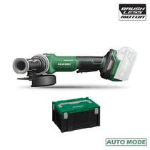 Hitachi (HiKOKI) G1813DVF-W2Z akkus Sarokcsiszoló 18V/125mm (akku és töltő nélkül) HITBOX kofferben