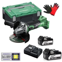 Hitachi (HiKOKI) G18DSL2-125-5Ah Akkus sarokcsiszoló 125mm (18V/2x5.0Ah) HITBOX kofferben
