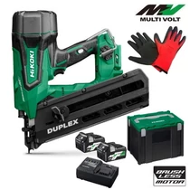 Hitachi (HiKOKI) NR3675DD-WRZ Akkus légrugós duplex szögbelövő MULTI Volt (36V/2x4.0Ah) HITBOX kofferben