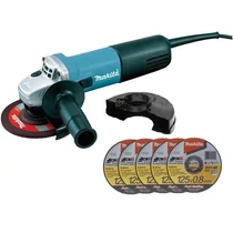 Makita 9558HNRX1 Sarokcsiszoló (840W/125mm) + 5db vágótárcsa