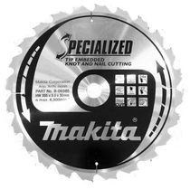 Makita Specialized körfűrészlap szöges csomós fához 355mm Z24 f30mm (B-09385)