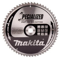 Makita Specialized körfűrészlap szöges csomós fához 355mm Z60 f30mm (B-09547)