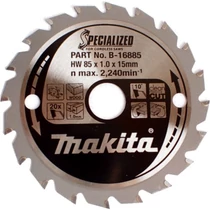 Makita Specialized tárcsa akkumulátoros körfűrészhez 85x15mm Z20 Makita Specialized tárcsa akkumulátoros körfűrészhez 85x15mm Z20