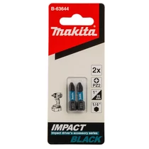 Makita impact BLACK csavarbehajtó bit PZ2 1/4" 25mm (B-63644)