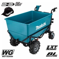 Makita DCU605Z Akkus anyagmozgató talicska tartály csille 2x18V/300kg teherbírás (akku és töltő nélkül) + AJÁNDÉK