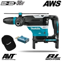 Makita DHR400ZKU SDS-Max akkus fúró-vésőkalapács 2x18V (akku és töltő nélkül)