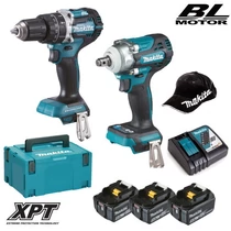Makita DLX2359TJ1 Akkus szett 18V Li-ion (DHP484+DTW300)