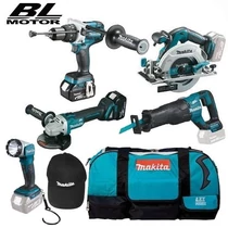 Makita DLX5034T Akkus szett 18V Li-ion (DHP481Z + DGA504Z + DHS680Z + DJR187Z + DML802)