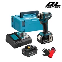 Makita DTD173RTJ Akkus ütvecsavarozó (18V/2x5.0Ah/180Nm) MAKPAC kofferben + AJÁNDÉK
