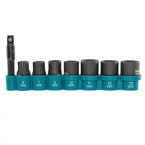 Makita Impact dugókulcskészlet adapterrel 8db-os 1/4" 6-13mm (E-12289)