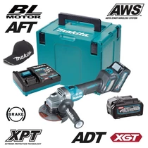 Makita GA023GM201 Akkus sarokcsiszoló 40V MAX XGT/2x4.0Ah/125mm MAKPAC kofferben