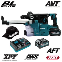 Makita HR009GM202 Akkus SDS Plus fúró-vésőkalapács 40V MAX XGT/2x4.0Ah kofferben