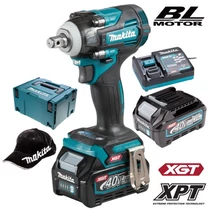 Makita TW004GD201 Akkus ütvecsavarozó 40V 1/2" MAX XGT/2x2.5Ah MAKPAC kofferben