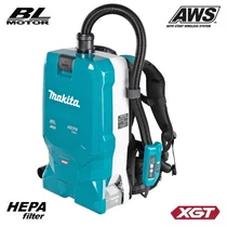 Makita VC012GZ01 akkus háti Porszívó 40V MAX XGT AWS HEPA (akku és töltő nélkül)