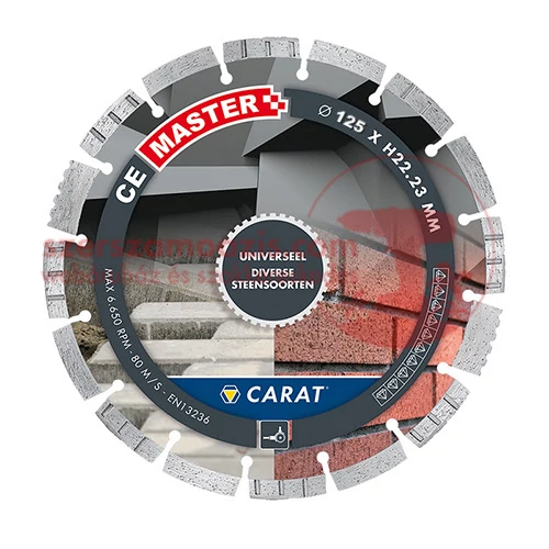 Carat Gyémánttárcsa sarokcsiszolókhoz univerzális 125x22,2mm (CEM1253000)