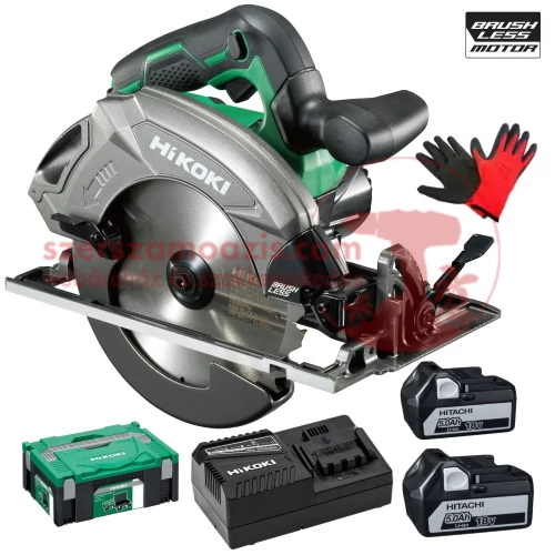 Hitachi (HiKOKI) C1807DA-5Ah Akkus körfűrész (18V/2x5.0Ah) HITBOX kofferben 