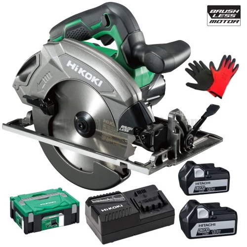 Hitachi (HiKOKI) C1807DA-5Ah Akkus körfűrész (18V/2x5.0Ah) HITBOX kofferben 