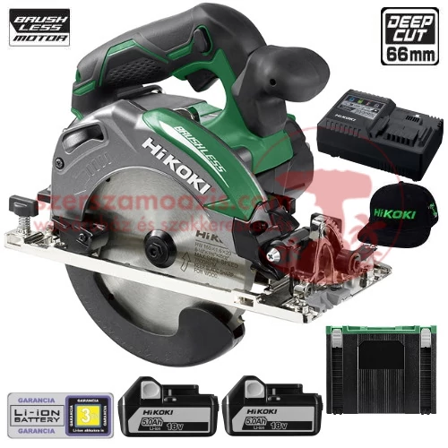 Hitachi (HiKOKI) C18DBAL-5Ah-HSC Akkus körűrész (18V/2x5.0Ah) HITBOX kofferben
