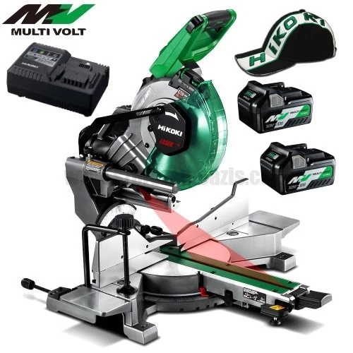  Hitachi (HiKOKI) C3610DRA-WAZ akkus Gérvágó MULTI Volt (36V/2x2.5Ah) + AJÁNDÉK