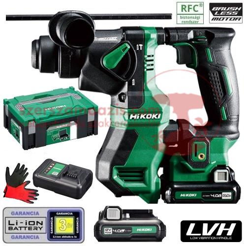 Hitachi (HiKOKI) DH12DD Akkus fúrókalapács (10.8V/2x4.0Ah) HITBOX kofferben