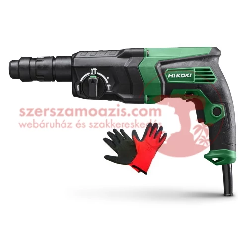 Hitachi (HiKOKI) DH26PMC SDS-Plus fúró-vésőkalapács csere tokmánnyal (830W/2,9J)