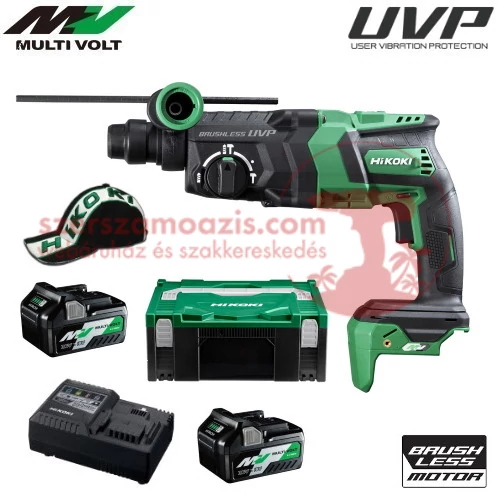 Hitachi (HiKOKI) DH36DPE Akkus fúrókalapács MULTI Volt (36V/2x2.5Ah) HITBOX kofferben