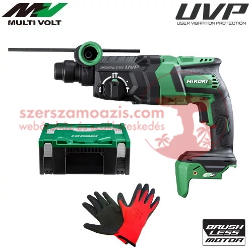 Hitachi (HiKOKI) DH36DPE-basic-hsc akkus fúrókalapács MULTI Volt 36V (akku és töltő nélkül) HITBOX kofferben + AJÁNDÉK