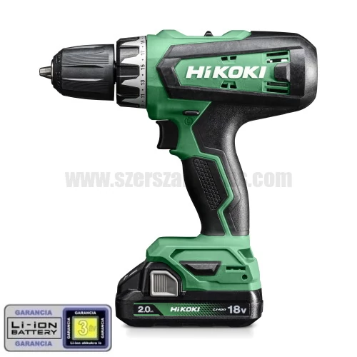 Hitachi (HiKOKI) DS18DF-koffer Akkus fúró-csavarbehajtó (18V/2x2.0Ah)