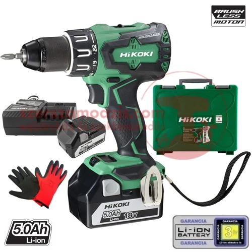 Hitachi (HiKOKI) DV18DBSL-5AH-koffer Akkus ütvefúró-csavarbehajtó (18V/2x5.0Ah)