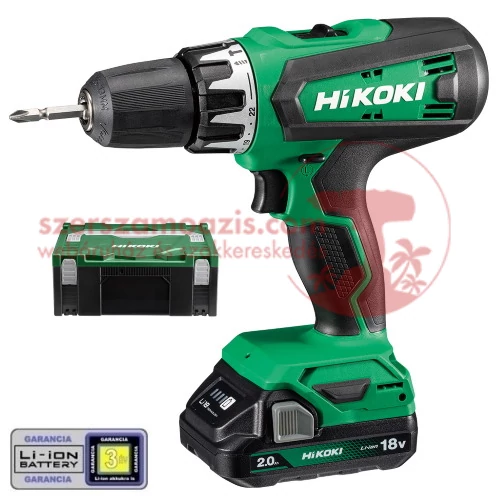Hitachi (HiKOKI) DV18DF-2Ah-hsc Akkus ütvefúró-csavarbehajtó (18V/2x2.0Ah) HITBOX 2-es kofferben