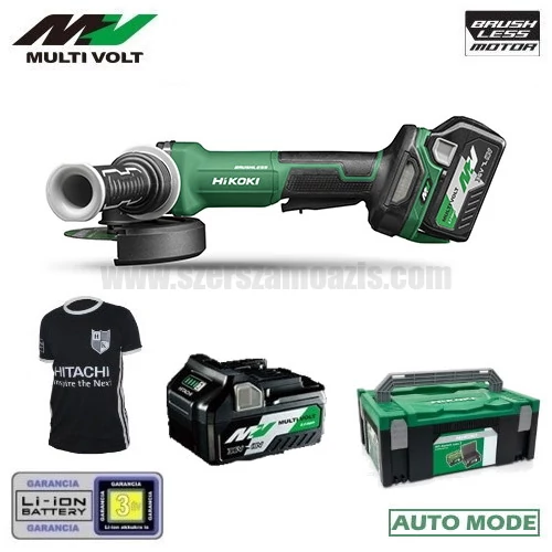 Hitachi (HiKOKI) G3613DF Akkus sarokcsiszoló MULTI Volt (36V/2x2.5Ah) HITBOX kofferben